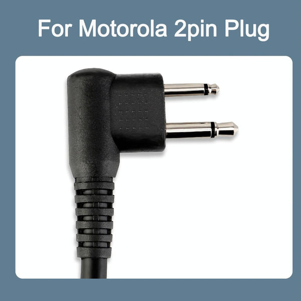 RETEVIS HM004 IPX5 Waterproof 2 Pin Motorcycle Speaker Microphone for Motorola GP68/GP88/GP300/ GP2000/CT150