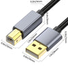 USB 2.0 A Male to B Male Square Port Printer Data Transmission Extension Cable, Length:1.8m