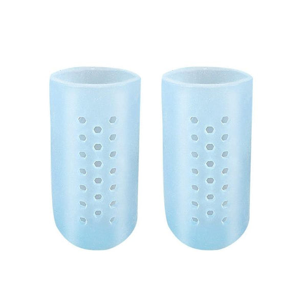 With Hole Toe Set High Heels Anti-Wear Anti-Pain Toe Protective Cover, Size: S(Blue)