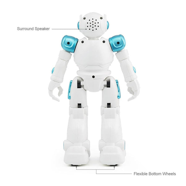 JJR/C R11 CADY WIKE Smart Touch Control Robot with LED Light, Support Waling / Sliding Mode (Blue)
