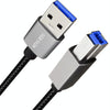 JUNSUNMAY USB 3.0 Male to USB 3.0 Male Cord Cable Compatible with Docking Station, Length:0.3m