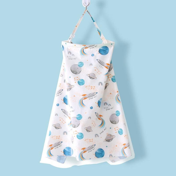 Anti-exposure Nursing Pad Outdoor Fig Leaf Stroller Mosquito Net, Color: Starcraft