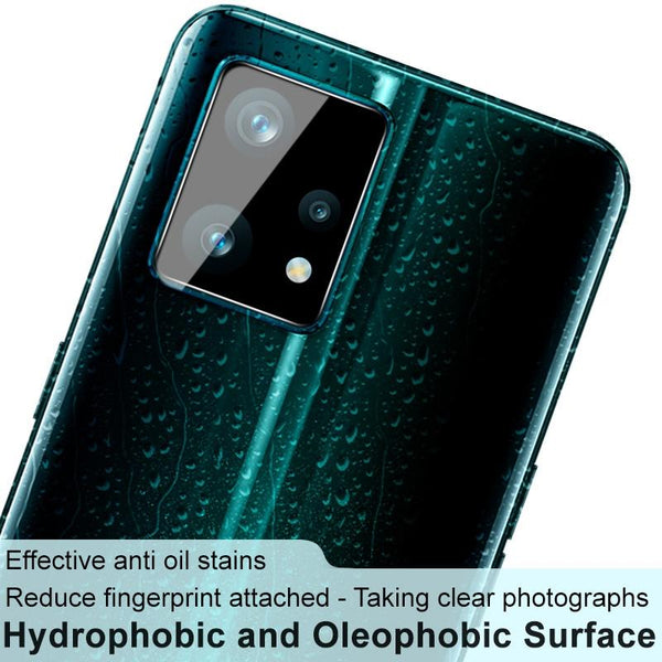 For OPPO Realme 9 Pro+ 5G Global imak Integrated Rear Camera Lens Tempered Glass Film with Lens Cap Black Version