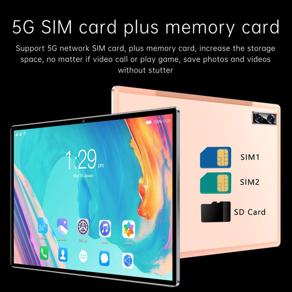 G18 4G LTE Tablet PC, 10.1 inch, 4GB+32GB, Android 8.1 MTK6750 Octa Core, Support Dual SIM, WiFi, Bluetooth, GPS(Gold)