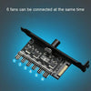PIC Bit Case Cooling Fan Control Switch PWM 6 Way Computer Fan Speed Controller(Big 4Pin)