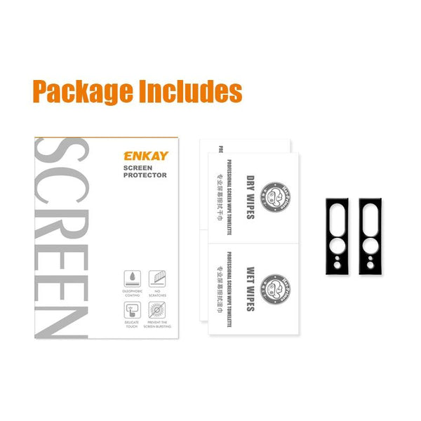 For Google Pixel 7 Pro 2pcs ENKAY Hat-Prince 9H Rear Camera Lens Tempered Glass Film