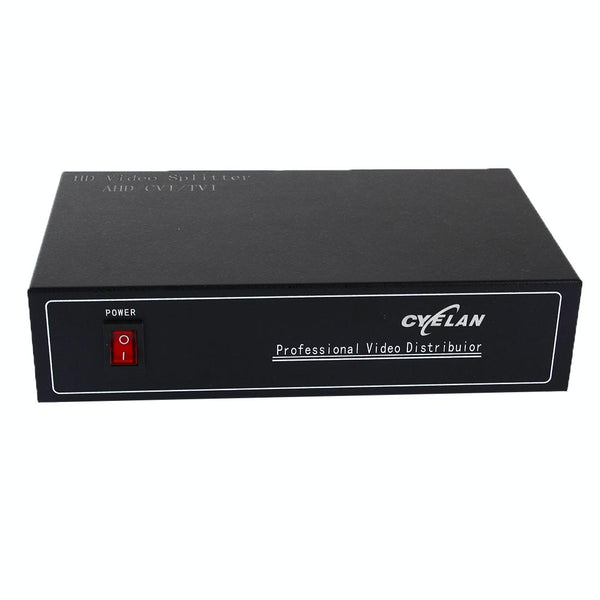 2-In-4-Out AHD/CVI/TVI Video Splitter Amplifier - 300MHz