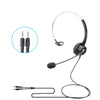 VT200 Single Ear Telephone Headset Operator Headset With Mic,Spec: 3.5mm Double Plug PC Head