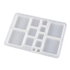 DIY Epoxy Resin Three-Dimensional Geometric Pendant Earring Silicone Mold, Spec: Square