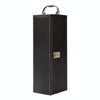 Single Red Wine Box Leather Wine Packaging Box Red With Wine Tools, Model: K22 Black
