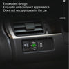 Car Charger Original Hole Non-Destructive Modification Of Dual Usb Car Charger With Line Suitable For Toyota(FTWU Red Light)