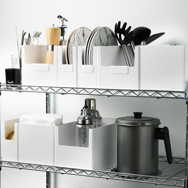 Cabinet Drawer Storage Organizer Box With Classification Label Clip, Style: Wide Large