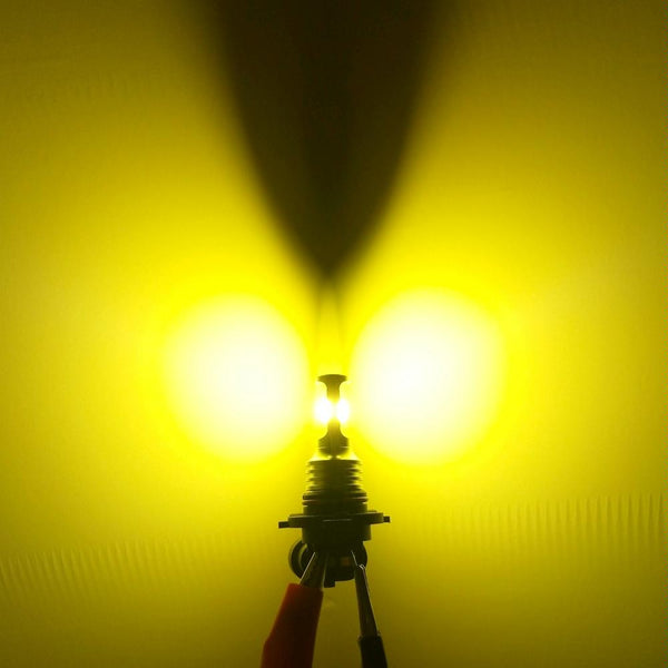 2 PCS H16(EU) 72W 1000LM 6000-6500K Super Bright White Light Car Fog LED Bulbs, DC 12-24V(Yellow Light)