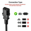 High Quality 3 Prong Style EU Notebook AC Power Cord, Length: 1.8m