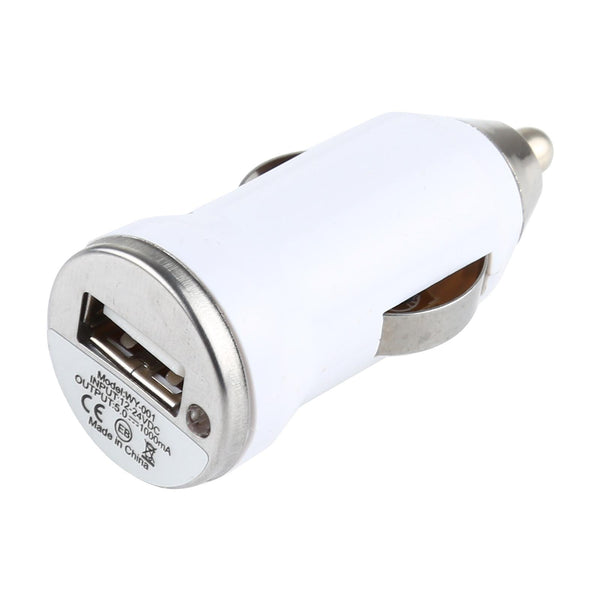 DC 5V / 1A USB Car Charger for Galaxy SIV / i9500 / SIII / i9300 / i8190 / S7562 / i8750 / i9220 / N7000 / i9100 / i9082 / BlackBerry Z10 / HTC X920e / Nokia / Other Mobile Phones(White)