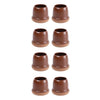 1 inch Medium 8pcs /Set Round Table And Chair Leg Covers For Tiles/Wooden Floors Furniture Protectors(Light Brown)