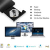 663 High Speed CD DVD Burner USB3.0 Computer Laptop External Optical Drive Burner(White)