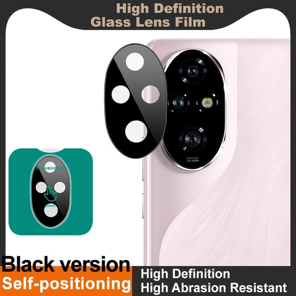 For Honor 200 Pro imak Black Version HD Glass Rear Camera Lens Film, Self-positioning Version
