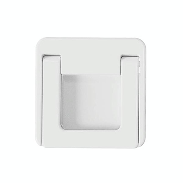 Children Protective Window Lock Flat Movement Doors Drawers Lock Cabinet Door Handle(White)