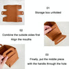 Home Clutter Felt Folding Storage Baskets, Size: Medium(Brown)