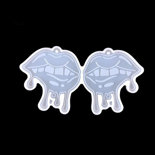 Halloween DIY Earrings Mould Pendant Decoration Silicone Mould, Style: 5776(White)