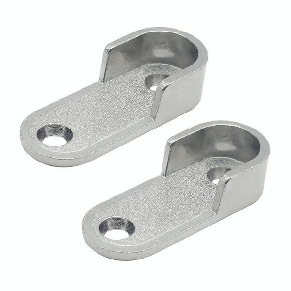 2pcs Wardrobe Closet Rod End Support Bracket Alloy Holder Hardware Furniture Accessories, Style: Thickened