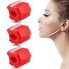 3PCS 6th Generation Masseter Ball Mandibular Trainer Facial Muscle Trainer Silicone Face-Lifting Device(Red)