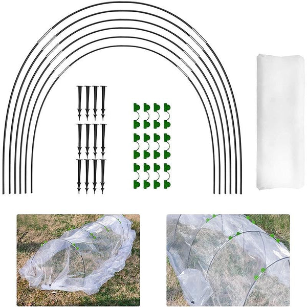 2.5 x 10m Garden Arched Shed Insect Mesh Set Flexible Stretchable Plants Protection Net
