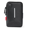 For 6-7 inch Mobile Phone Universal Silver Wire Canvas Waist Bag with Shoulder Strap & Earphone Hole & USB Cable Hole(Black)