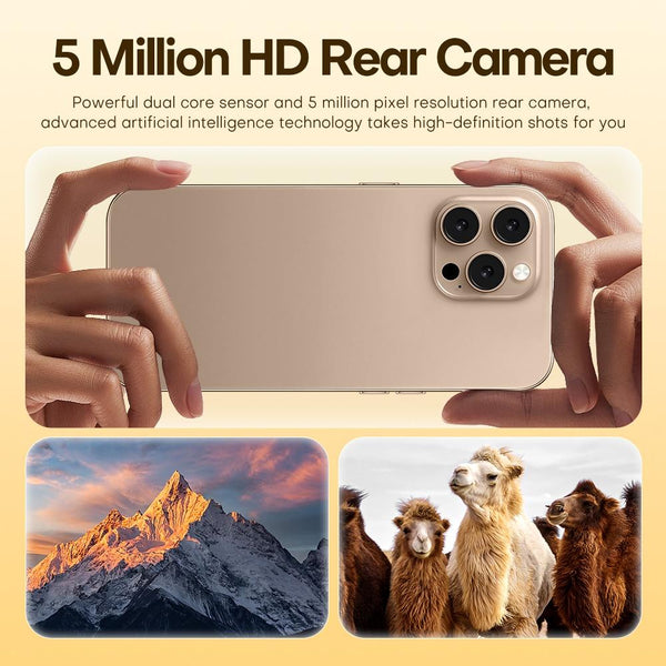 U218 / i16 Pro Max, 1GB+16GB, 6.6 inch Android 8.1 MTK6580A Quad Core, OTG, Network: 3G, Dual SIM, Plug:EU Plug(White)