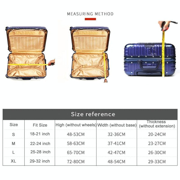 Wear-resistant Travel Trolley Suitcase Dustproof Cover, Size: S(Camouflage 2)