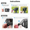 For GoPro Hero11 Black / HERO10 Black /9 Black TELESIN Waterproof Side Cover Easy Removable Charging Cover Port(Black)