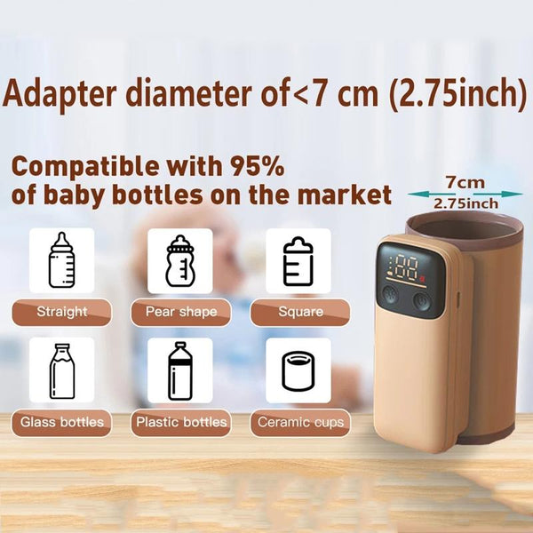 18W Fast Charging Baby Bottle Warmer With Digital Display, Spec: Standard Version