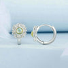 S925 Sterling Silver Women Sunflower Earrings Jewelry(BSE966)