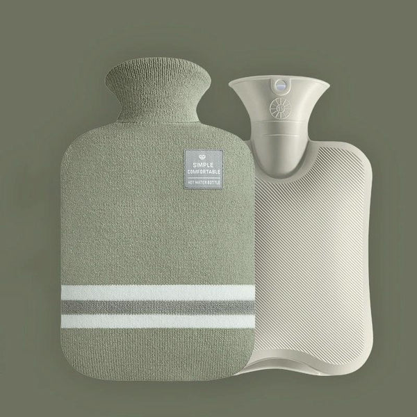 Large Explosion-proof Water-injected PVC Warm Water Bag, Spec: 2000ml (Bean Green)