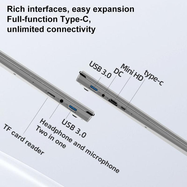 Jumper EZbook S7 Max 16 inch Laptop, 16GB+128GB+512GB, Windows 11 Intel Alder Lake N95 Quad Core, EU Plug(Grey)