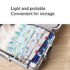 Multi Clip Portable Fabric Clothes Hanger Multifunctional Folding Fabric Clothes Clip Hangers, Color: Lattice