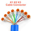 K3 100pcs /Pack Network Cable Telephone Line Connector Moisture-Proof Waterproof Wiring Terminals