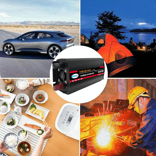 12000W (Actual 2000W) 60V to 220V High Power Car Sine Wave Inverter Power Converter