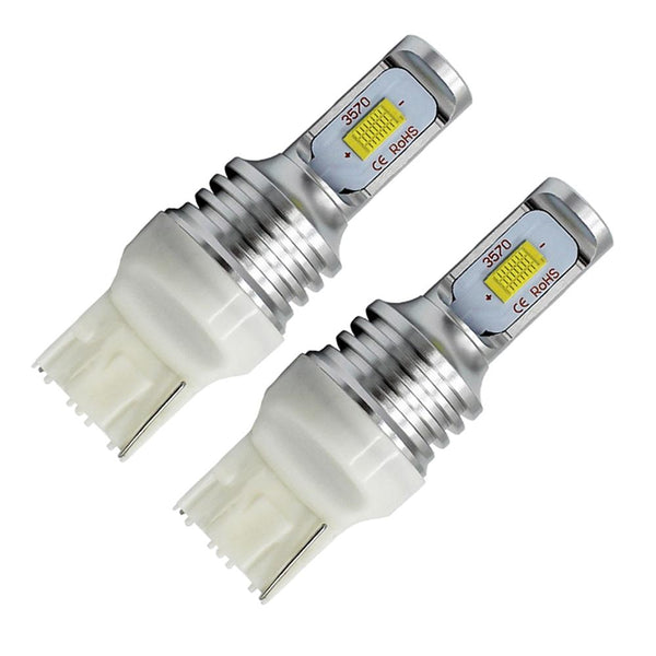 2 PCS T20/7440 72W 1000LM 6000-6500K Bright White Light Car Turn Backup LED Bulbs Reversing Lights, DC 12-24V (White Light)
