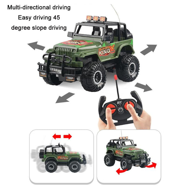 USB Charging Electric Children Remote Control Car Toys(Green Buggy)