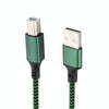 USB 2.0 to Square Port A/B Printer Adapter Cable, Length:2m(Green)