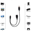 Micro USB to USB 2.0 Male & USB 2.0 Female Host OTG Converter Adapter Cable, Length: About 30cm(Black)