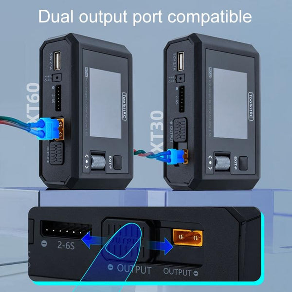 ToolkitRC M7AC Airplane And Car Model Li-Po Battery Balance Charger(EU Plug)
