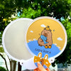 2-In-1 Portable Cute Cartoon Selfie Fill Light Reflector Folding Fan(7)