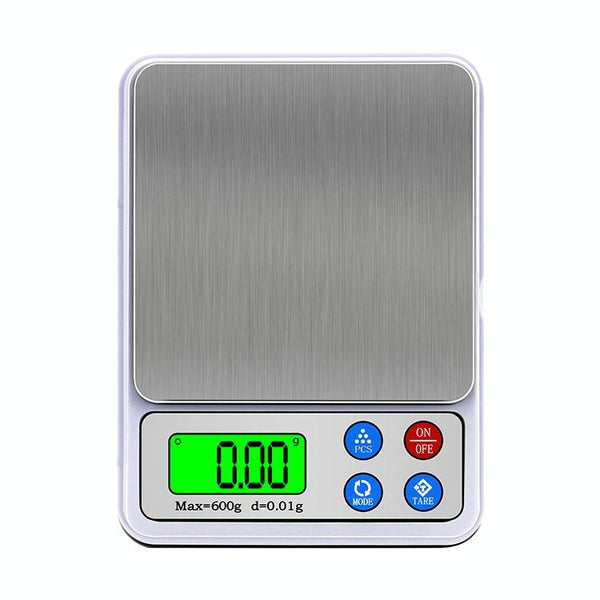 MH-555 600g x 0.01g High Accuracy Digital Electronic Portable Kitchen Scale Balance Device with 2.2 inch LCD Screen