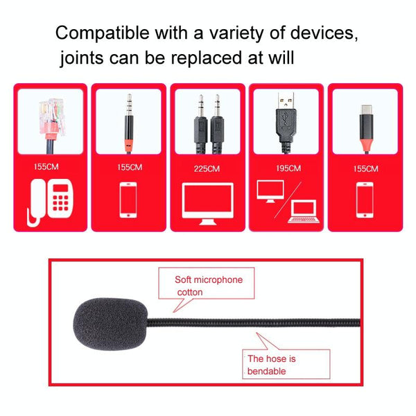 VT200 Single Ear Telephone Headset Operator Headset With Mic,Spec: 3.5mm Double Plug With Tuning