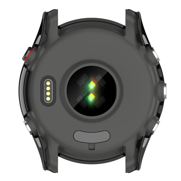 For Garmin Forerunner 255 PC Tempered Film Full Body Watch Case(Black)
