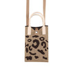 Leopard Print Knitted Mini Crossbody Phone Bag For 6.9 inch and Below Phones(Brown)