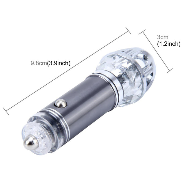 Car Cigarette Lighter Air Purifier Negative Lone Freshener Air Cleaner, Removes Pollen, Smoke, Bad Smell and Odors For Auto and Indoor(Grey)